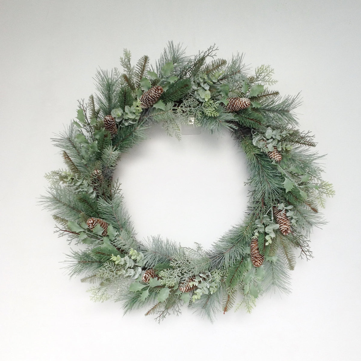 30" MIX FOLIAGE CONES WREATH